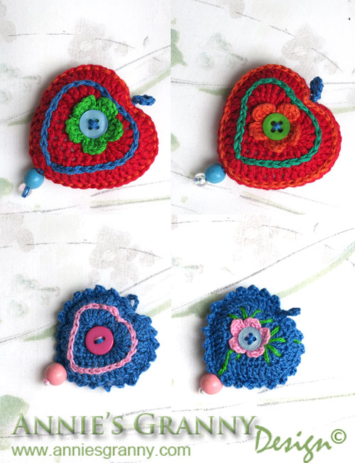Crochet-hearts-red-and-blue