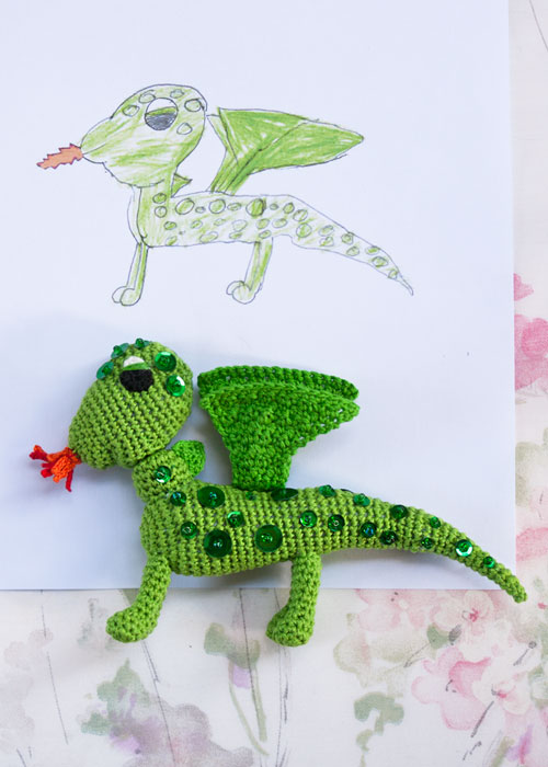 crochet dragon