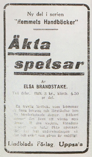 Annons - DN 1925-10-17 Äkta-spetsar-annons