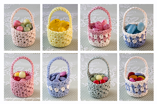 Mini Crochet Easter basket